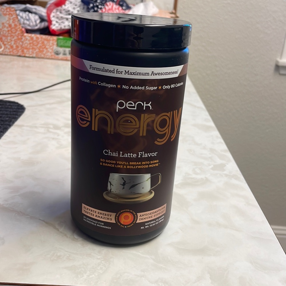 Perk energy chai latte